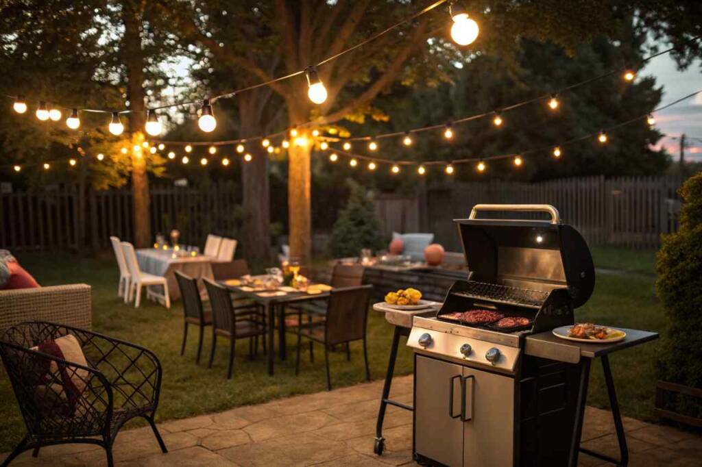 things to know before choosing your outdoor bbq lighting blog feature image