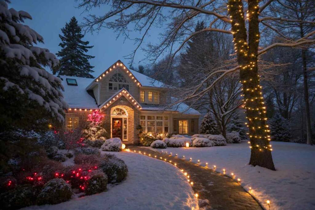 why you should add christmas lights to your home blog feature image